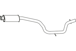 Intermediate muffler in the group  at  Professional Parts Sweden AB (P7894)