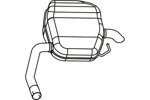 Rear muffler in the group  at  Professional Parts Sweden AB (P7895)