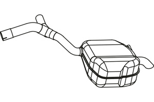 Rear muffler in the group  at  Professional Parts Sweden AB (P7896)