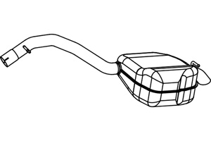 Rear muffler i gruppen Tillflligt dolda artiklar hos  Professional Parts Sweden AB (P7902)