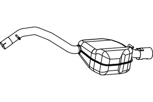 Rear muffler in the group  at  Professional Parts Sweden AB (P7903)