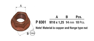 Nuts in the group  at  Professional Parts Sweden AB (P8301)