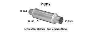 Universal pipe in the group  at  Professional Parts Sweden AB (P8317)