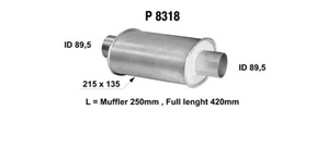 Universal pipe in the group  at  Professional Parts Sweden AB (P8318)