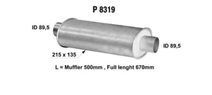 Universal pipe in the group  at  Professional Parts Sweden AB (P8319)