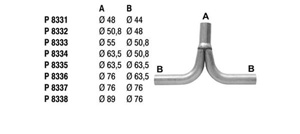 T-Pipe in the group  at  Professional Parts Sweden AB (P8336)