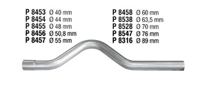 Over-axle pipe in the group  at  Professional Parts Sweden AB (P8457)