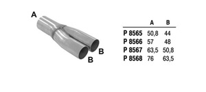 Y-piece in the group  at  Professional Parts Sweden AB (P8567)