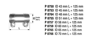 Pipe connector i gruppen Tillflligt dolda artiklar hos  Professional Parts Sweden AB (P8750)
