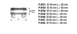 Pipe connector in the group  at  Professional Parts Sweden AB (P8760)