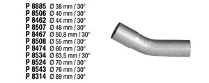 Exhaust bend i gruppen Tillfälligt dolda artiklar hos  Professional Parts Sweden AB (P8885)