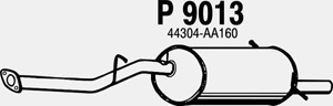 Rear muffler in the group  at  Professional Parts Sweden AB (P9013)