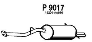 Rear muffler i gruppen Tillflligt dolda artiklar hos  Professional Parts Sweden AB (P9017)