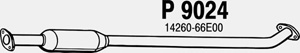 Intermediate muffler in the group  at  Professional Parts Sweden AB (P9024)