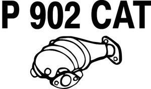 Catalytic converter in the group  at  Professional Parts Sweden AB (P902CAT)