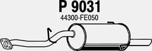 Rear muffler in the group  at  Professional Parts Sweden AB (P9031)