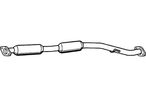 Intermediate muffler in the group  at  Professional Parts Sweden AB (P9032)