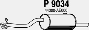 Rear muffler in the group  at  Professional Parts Sweden AB (P9034)