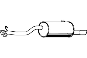 Rear muffler in the group  at  Professional Parts Sweden AB (P9036)