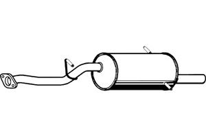 Rear muffler i gruppen Tillflligt dolda artiklar hos  Professional Parts Sweden AB (P9039)