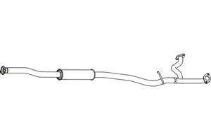 Intermediate muffler in the group  at  Professional Parts Sweden AB (P9040)