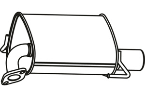 Rear muffler in the group  at  Professional Parts Sweden AB (P9041)