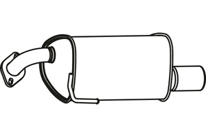 Rear muffler i gruppen Tillflligt dolda artiklar hos  Professional Parts Sweden AB (P9042)
