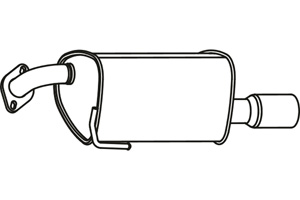 Rear muffler in the group  at  Professional Parts Sweden AB (P9044)