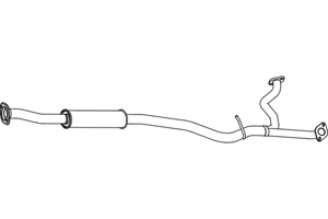 Intermediate muffler in the group  at  Professional Parts Sweden AB (P9045)