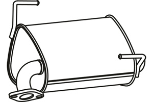Rear muffler i gruppen Tillflligt dolda artiklar hos  Professional Parts Sweden AB (P9048)