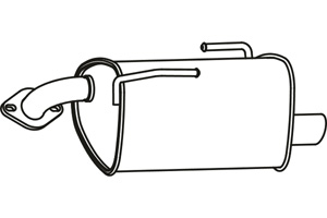 Rear muffler in the group  at  Professional Parts Sweden AB (P9049)
