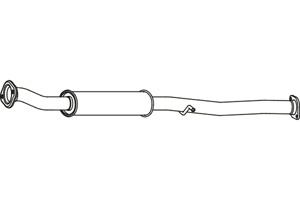Intermediate muffler in the group  at  Professional Parts Sweden AB (P9054)