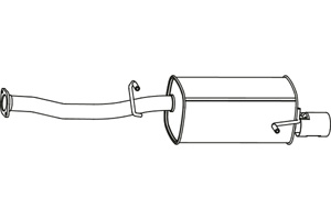 Rear muffler in the group  at  Professional Parts Sweden AB (P9055)