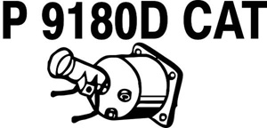 Catalytic converter in the group  at  Professional Parts Sweden AB (P9180DCAT)