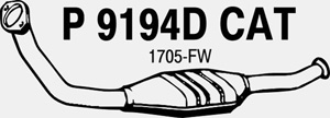 Catalytic converter in the group  at  Professional Parts Sweden AB (P9194DCAT)