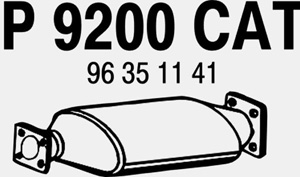 Catalytic converter in the group  at  Professional Parts Sweden AB (P9200CAT)