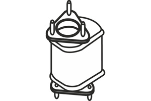 Catalytic converter i gruppen Tillflligt dolda artiklar hos  Professional Parts Sweden AB (P9214CAT)