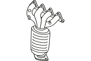 Catalytic converter in the group  at  Professional Parts Sweden AB (P9222CAT)