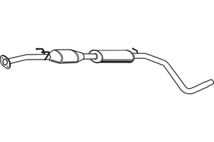 Catalytic converter i gruppen Tillflligt dolda artiklar hos  Professional Parts Sweden AB (P9258DCAT)