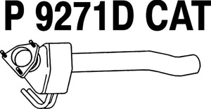 Catalytic converter i gruppen Tillflligt dolda artiklar hos  Professional Parts Sweden AB (P9271DCAT)