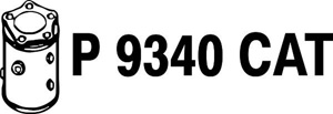 Catalytic converter in the group  at  Professional Parts Sweden AB (P9340CAT)