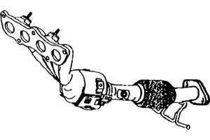 Catalytic converter i gruppen Tillflligt dolda artiklar hos  Professional Parts Sweden AB (P9346CAT)