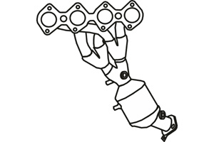 Catalytic converter in the group  at  Professional Parts Sweden AB (P9363CAT)