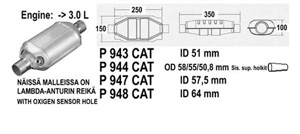 Catalytic converter i gruppen Tillflligt dolda artiklar hos  Professional Parts Sweden AB (P947CAT)