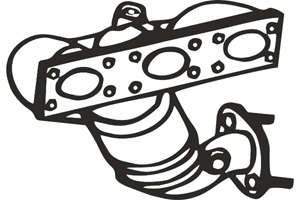 Catalytic converter i gruppen Tillflligt dolda artiklar hos  Professional Parts Sweden AB (P9498CAT)