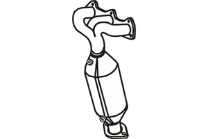 Catalytic converter i gruppen Tillflligt dolda artiklar hos  Professional Parts Sweden AB (P9503CAT)
