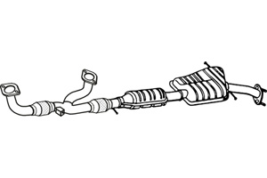 Catalytic converter i gruppen Tillflligt dolda artiklar hos  Professional Parts Sweden AB (P9505CAT)