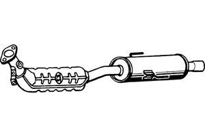 Catalytic converter i gruppen Tillflligt dolda artiklar hos  Professional Parts Sweden AB (P9518CAT)