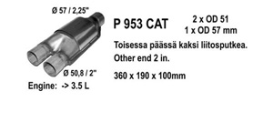 Catalytic converter in the group  at  Professional Parts Sweden AB (P953CAT)