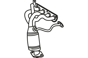 Catalytic converter in the group  at  Professional Parts Sweden AB (P9544CAT)